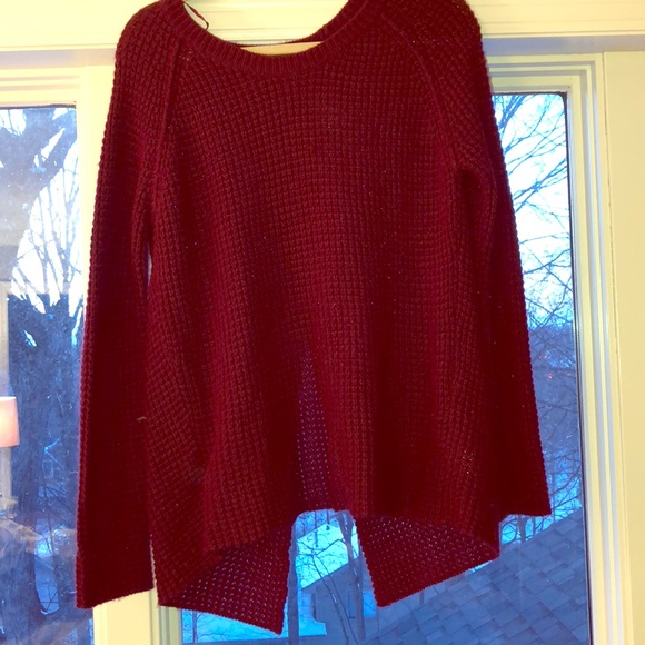 Maroon sweater open back - Picture 1 of 2